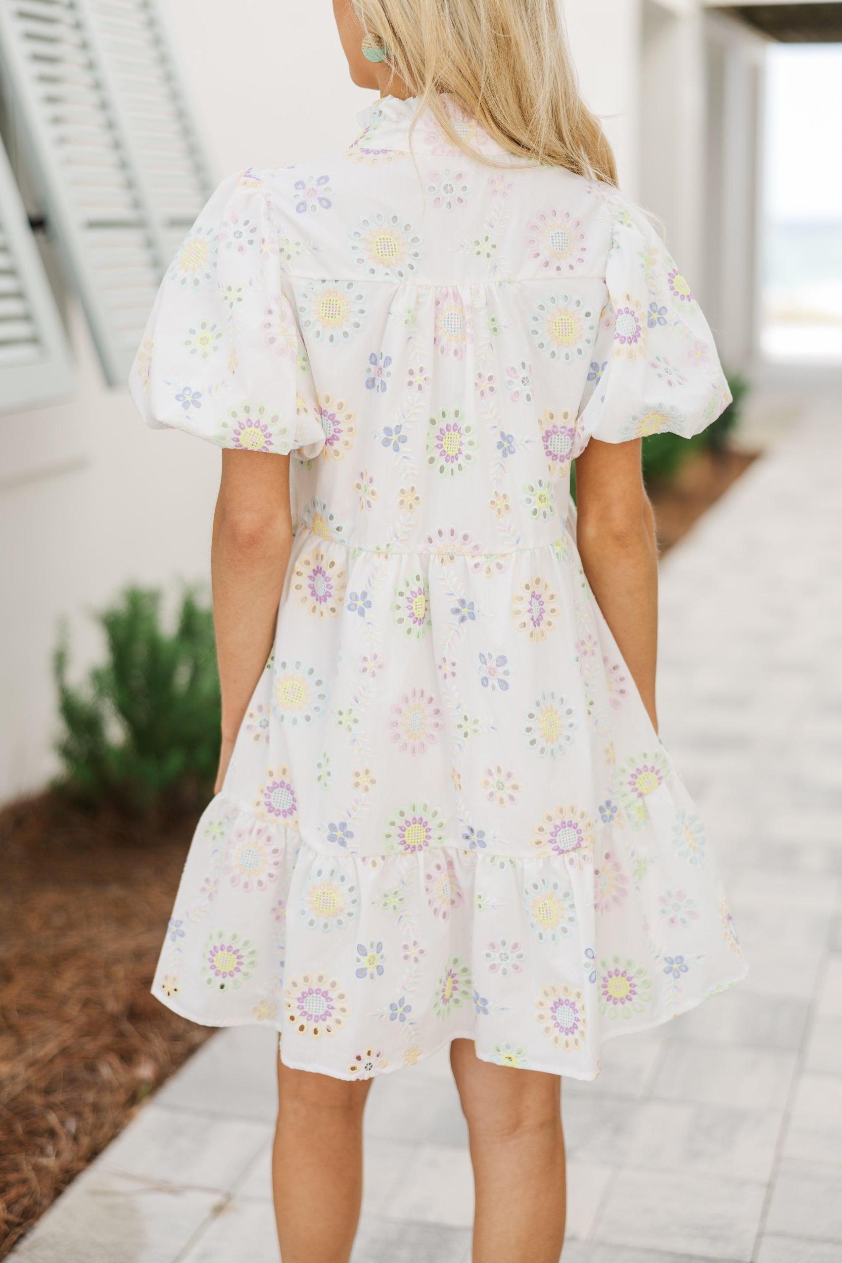 It's Easy To See White Eyelet Dress Female Product Image