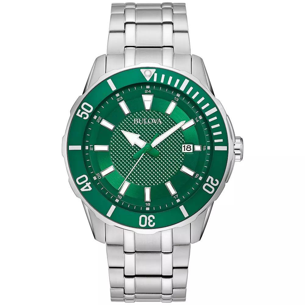 Bulova Men's Classic Stainless Steel Watch - 98B359, Size: Large, Silver Product Image