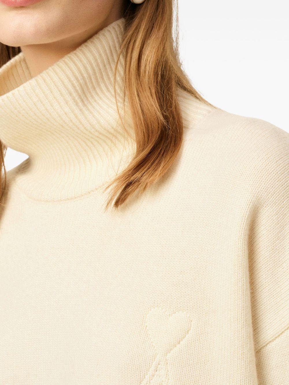Ami De Coeur funnel-neck wool sweater Product Image