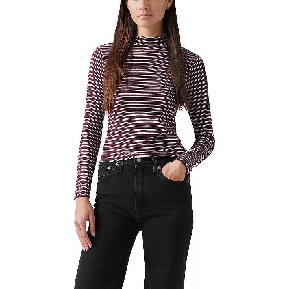 Women's Levi's® Effortless Long Sleeve T-Shirt, Size: XL, Black Product Image