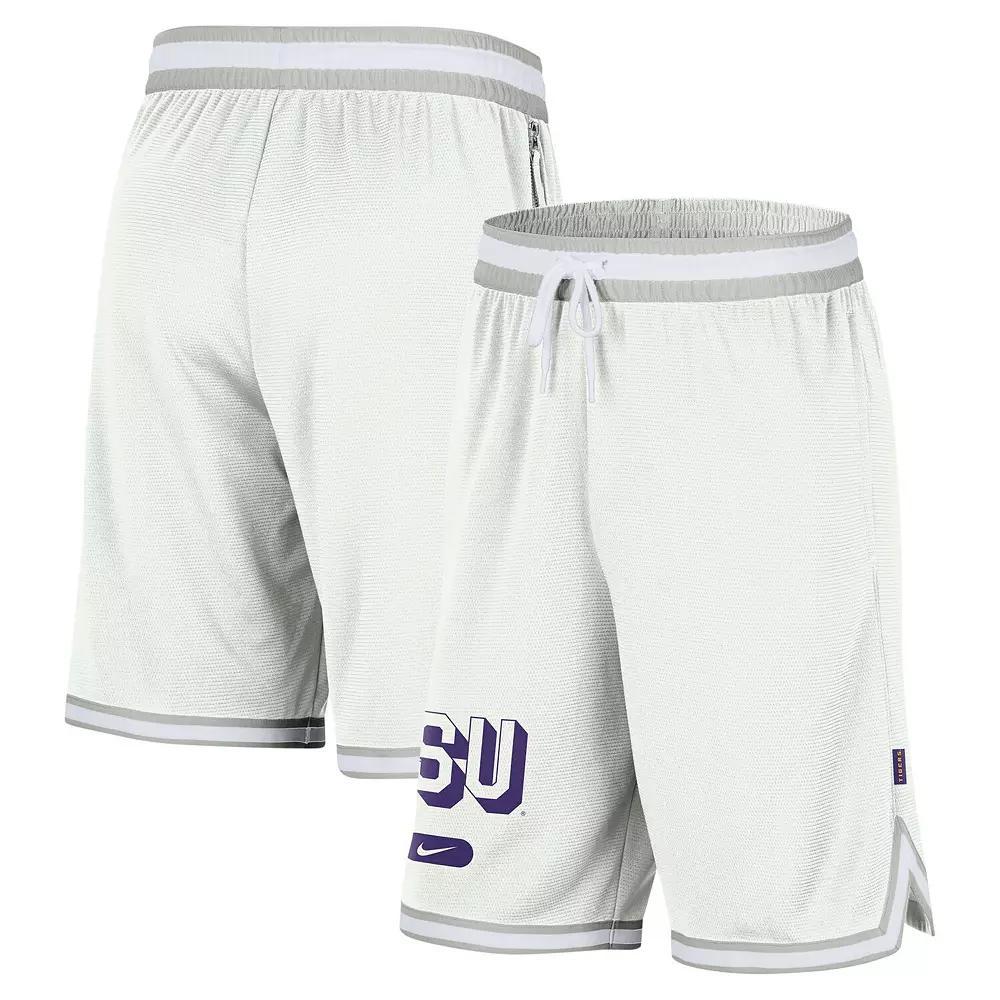Men's Nike Cream LSU Tigers DNA 3.0 Performance Shorts, Size: XL, White Product Image