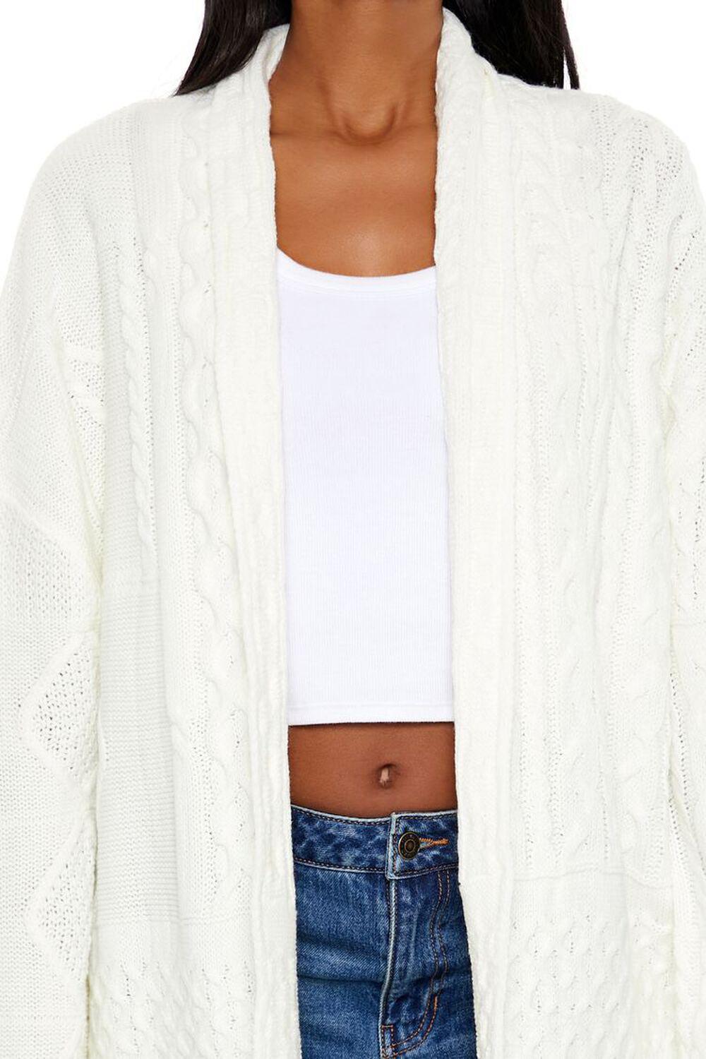 Mixed Knit Cardigan Sweater | Forever 21 Product Image