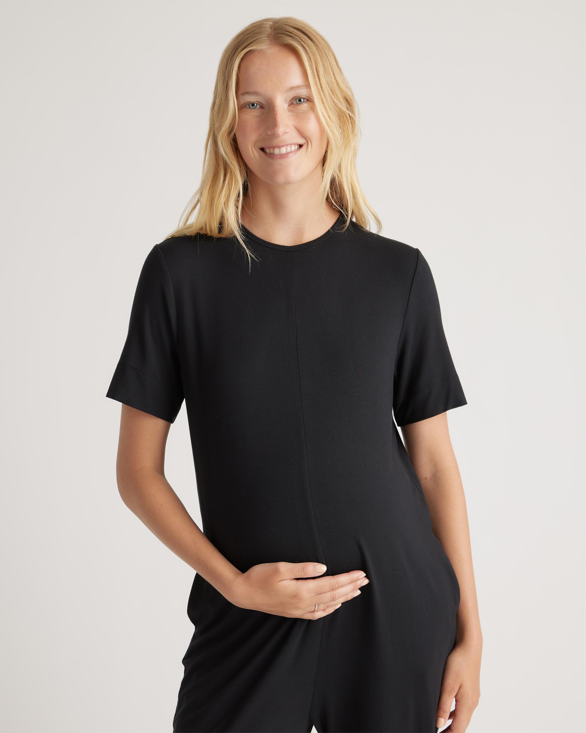 Quince | Women's Bamboo Jersey Maternity Everyday Jumpsuit Size XL Product Image