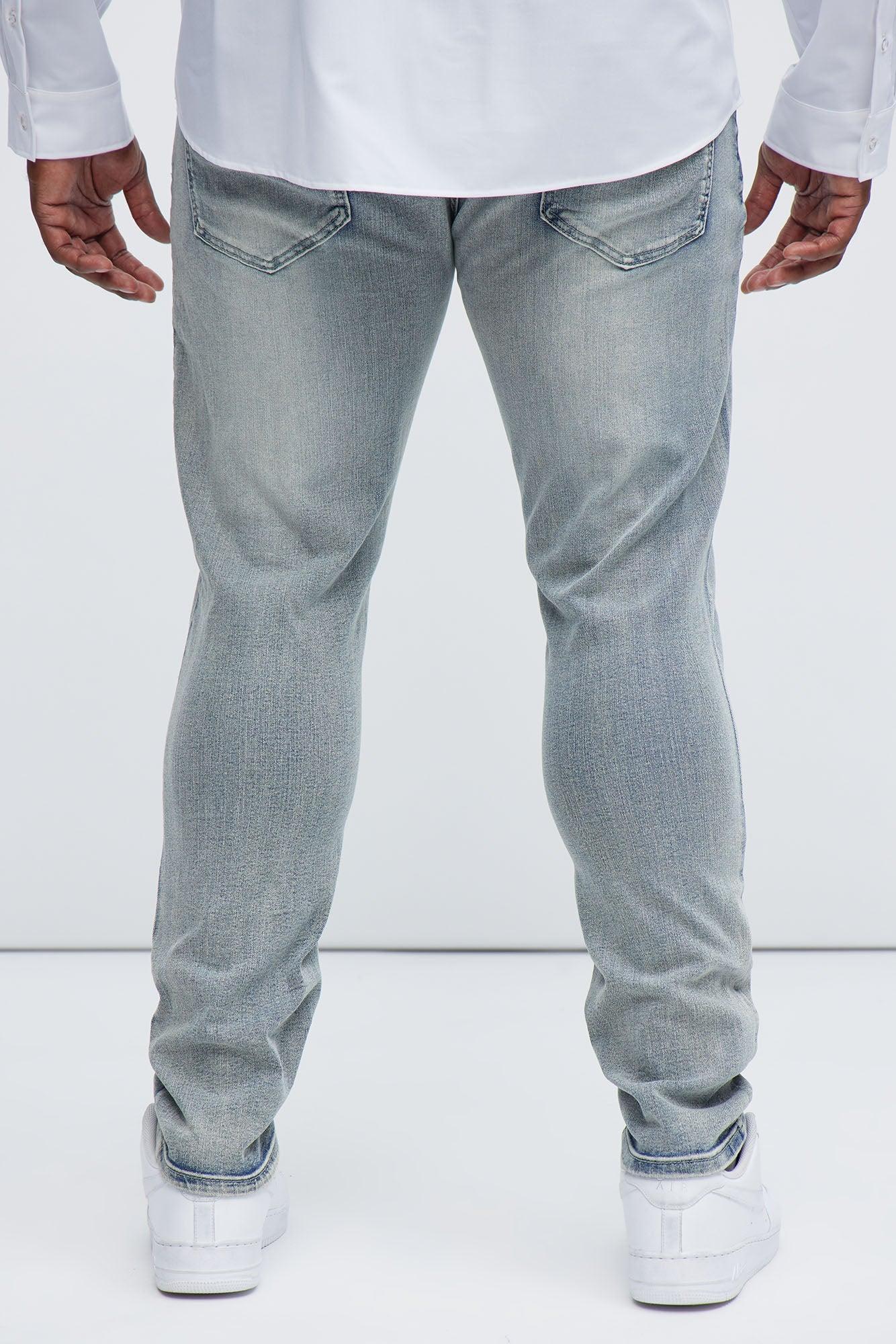 Always Rising Ripped Stacked Skinny Jeans - Medium Blue Wash Product Image