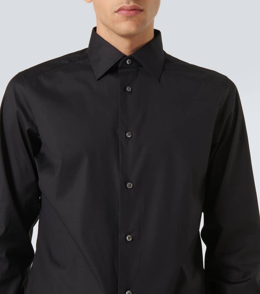 ZEGNA Cotton-blend Shirt In Black Product Image