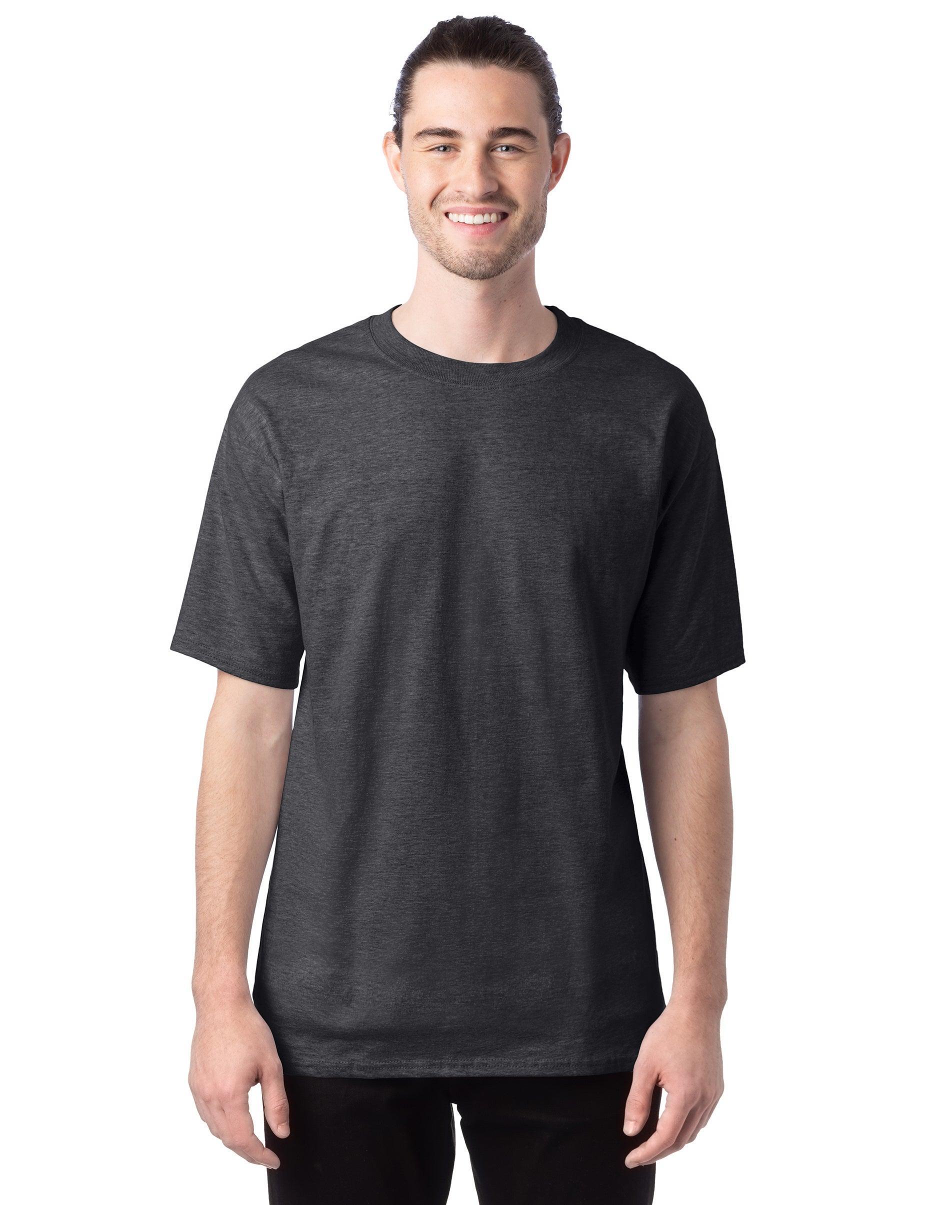 Big & Tall Hanes® Beefy-T Heavyweight Cotton Tee, Men's, Size: 3XL, Deep Red Product Image