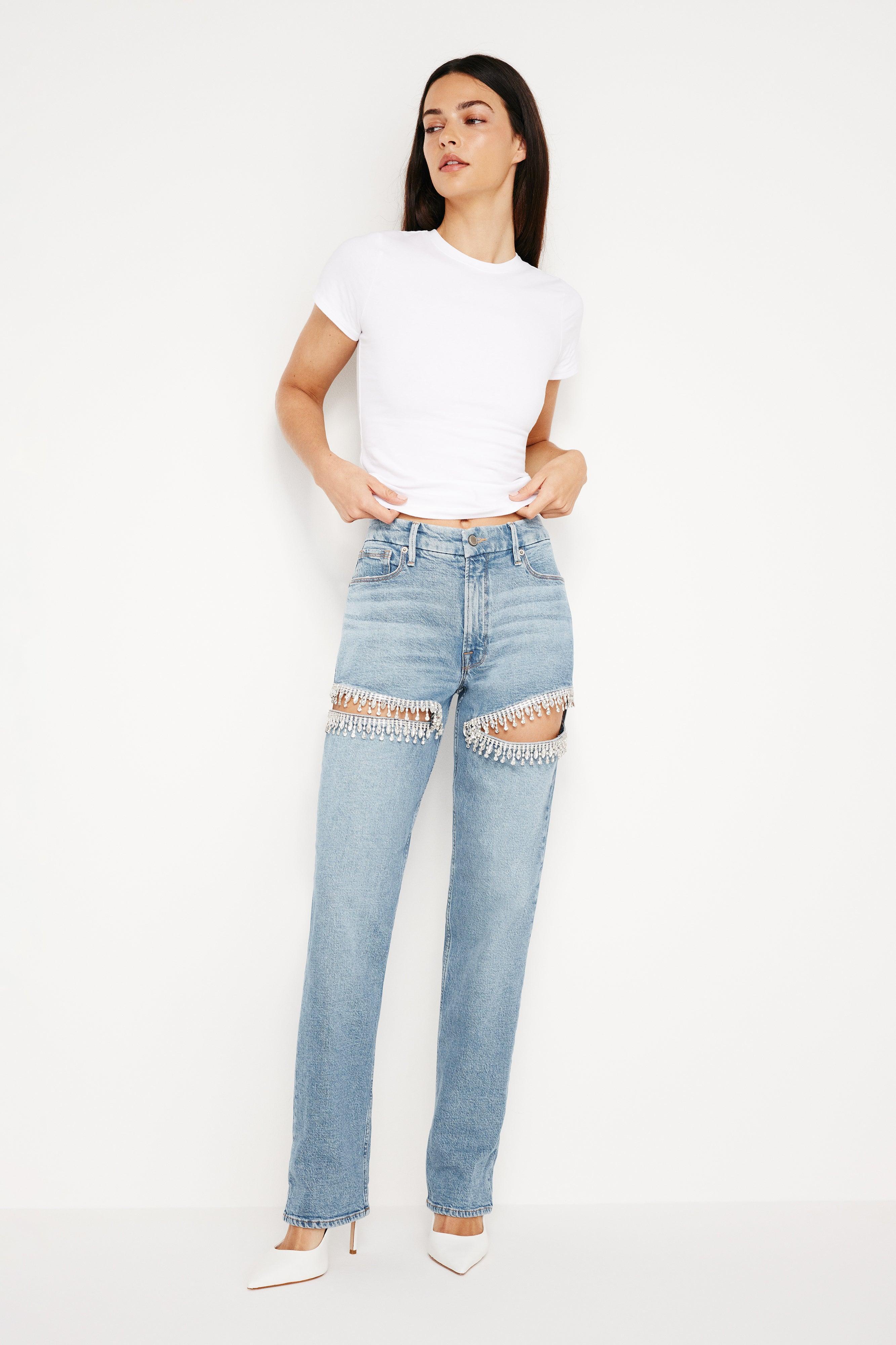 GOOD ICON STRAIGHT DIAMOND JEANS | INDIGO357 Product Image