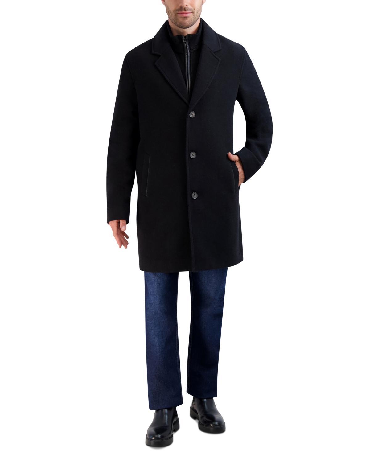 Cole Haan Wool Plush Car Coat Men's Coat Product Image