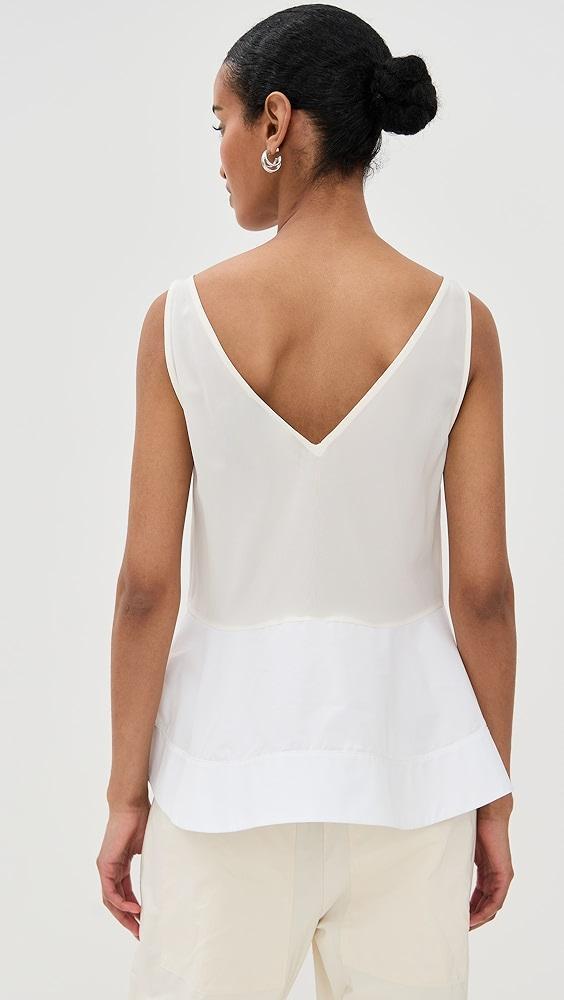 3.1 Phillip Lim Peplum Tank with Lace | Shopbop Product Image