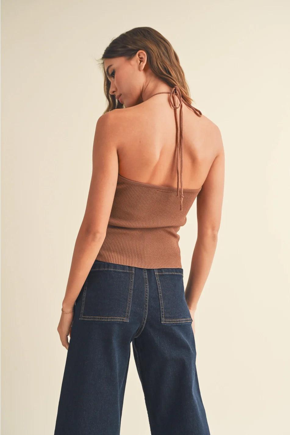 Knit Halter Top Product Image