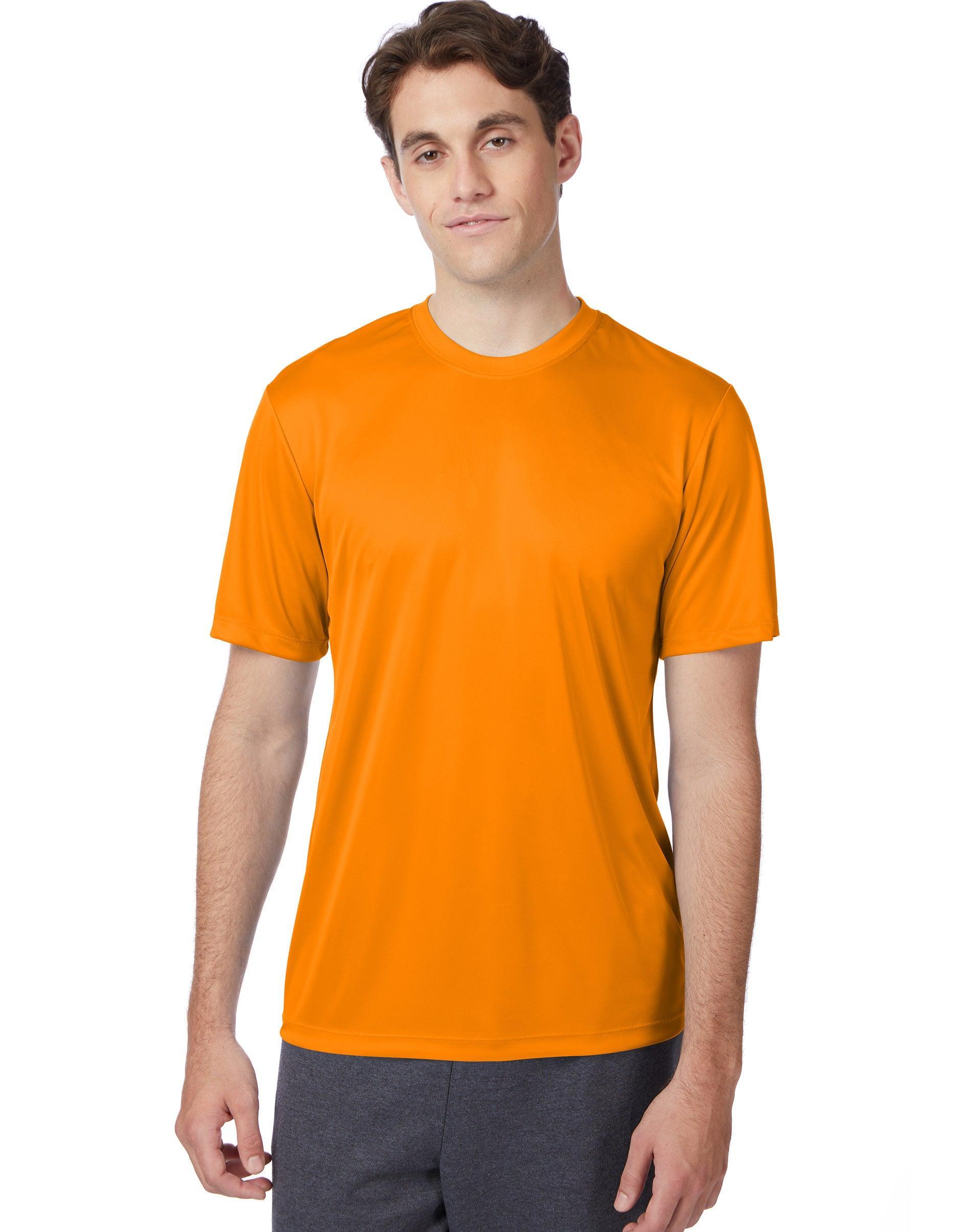 Men's Hanes® CoolDRI Performance Tee, Size: Large, Safety Green Product Image