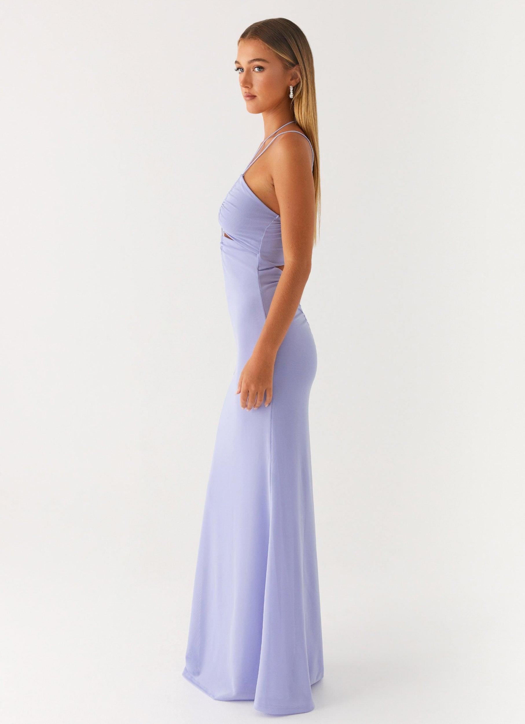 Roberta Maxi Dress - Heather Blue Product Image