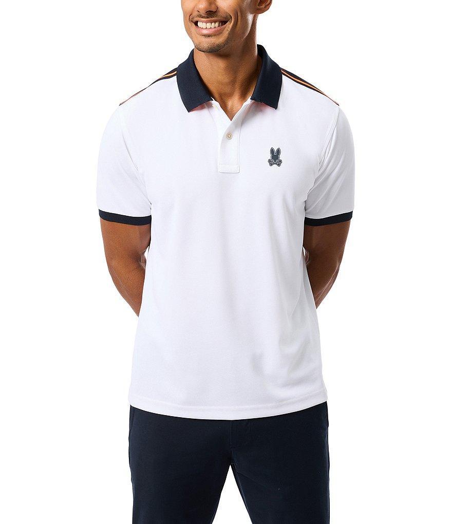 Psycho Bunny Performance Stretch Lucas Sport Short Sleeve Polo Shirt Product Image