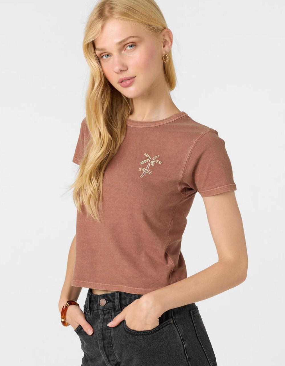 O'NEILL Pacific Palm Womens Skimmer Tee - BROWN Product Image