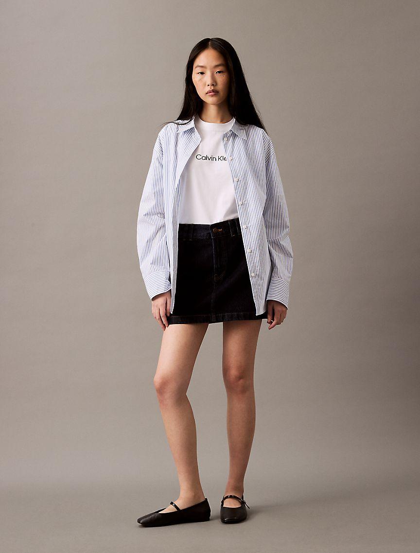 Standard Logo Boxy Fit Crewneck T-Shirt Product Image