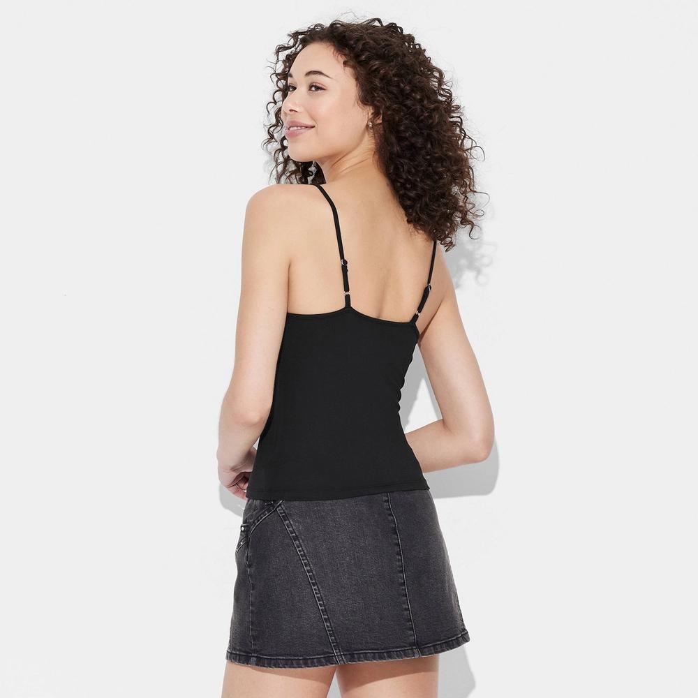 Womens ButterBliss Cami - Wild Fable Black XL: Recycled Polyester, Spandex, Adjustable Strap, Scoopneck, Pullover Style Product Image
