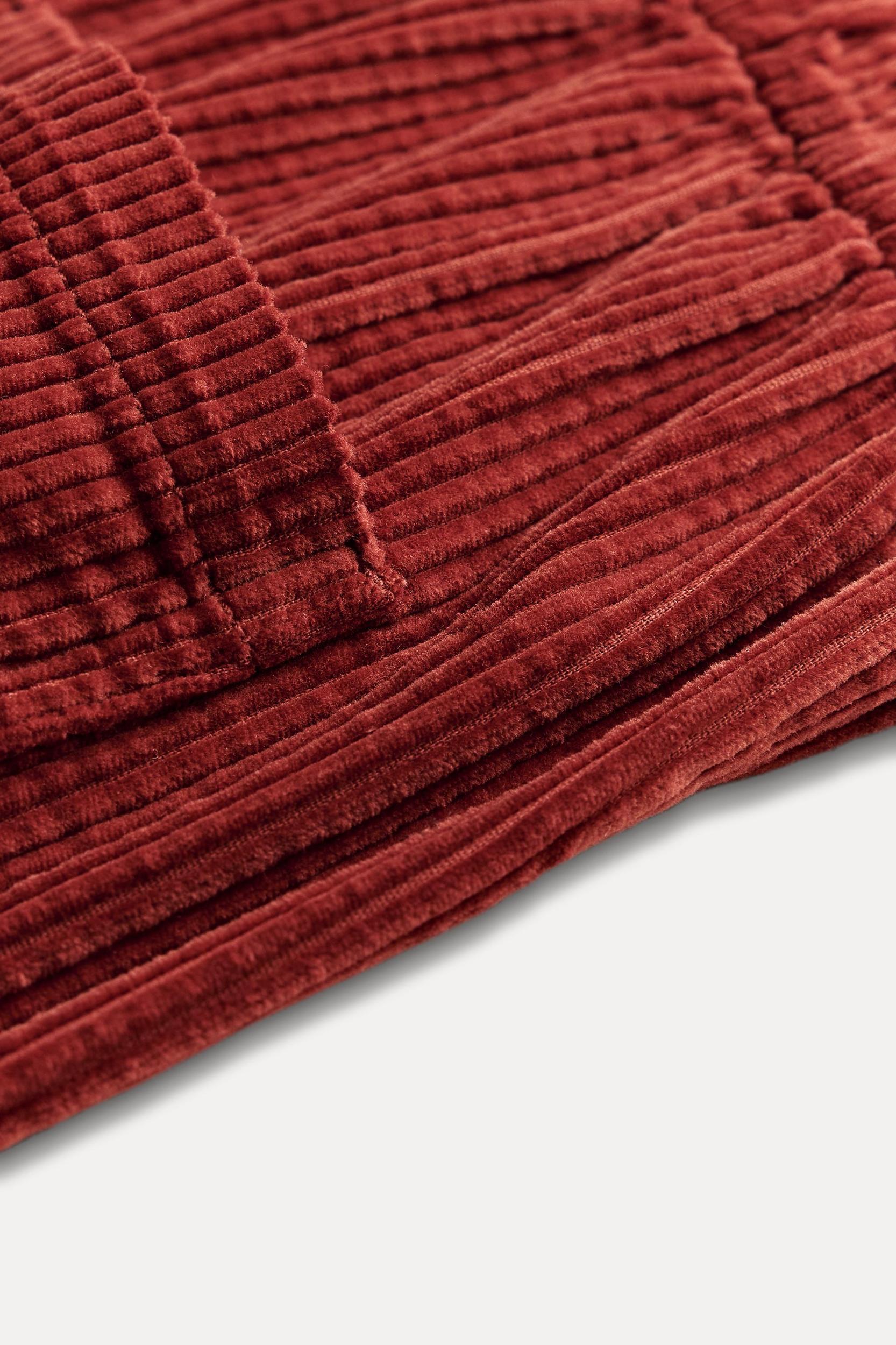 ZW COLLECTION CORDUROY WIDE-LEG PANTS Product Image