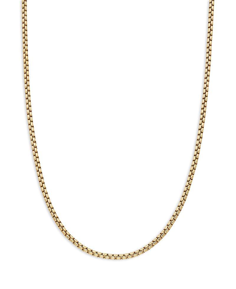 David Yurman Men's Box Chain Necklace in 18K Gold, 2.7mm at Nordstrom, Size 22 Product Image