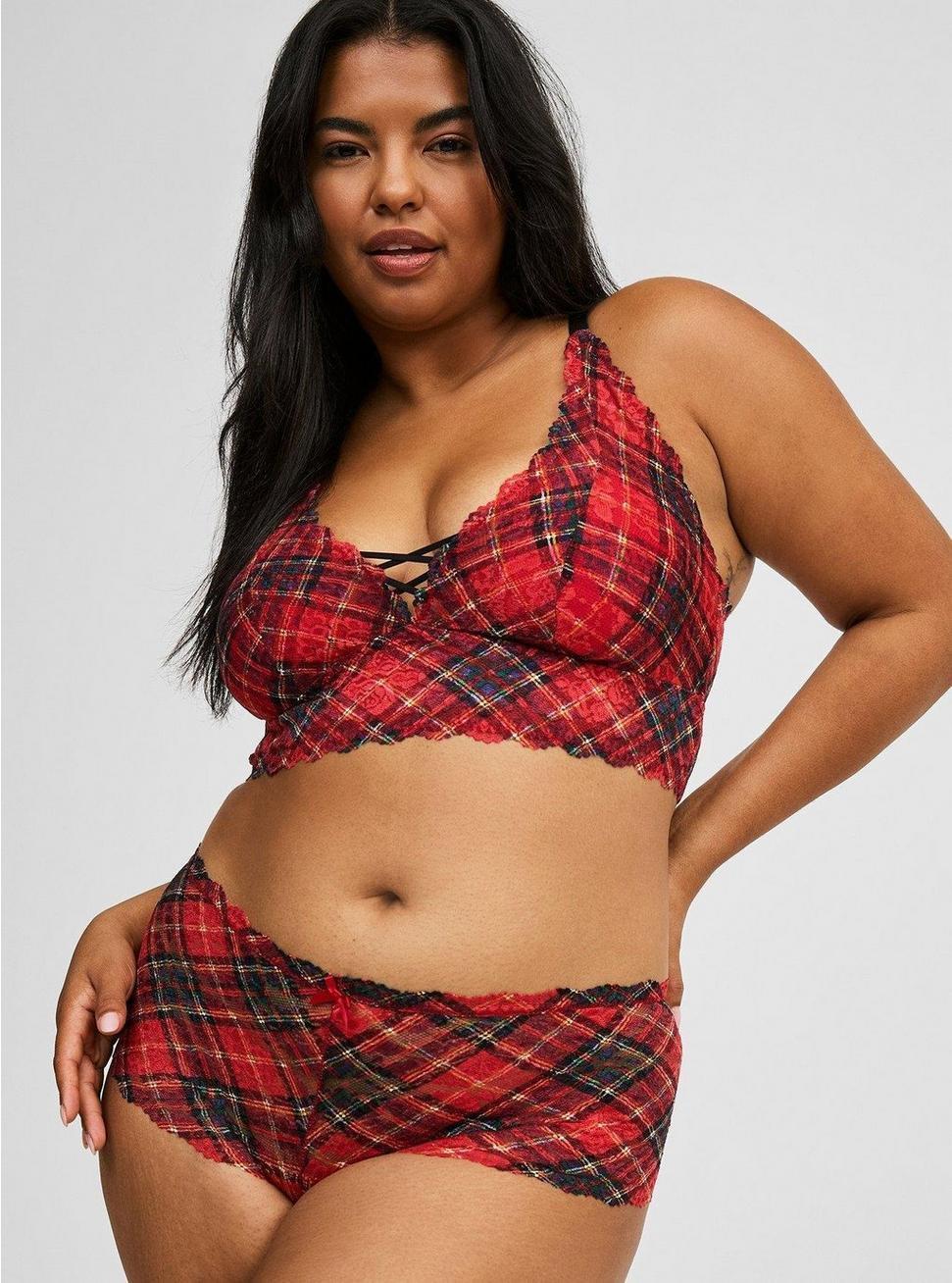 Lightly Lined Simply Lace XO Front Bralette Product Image