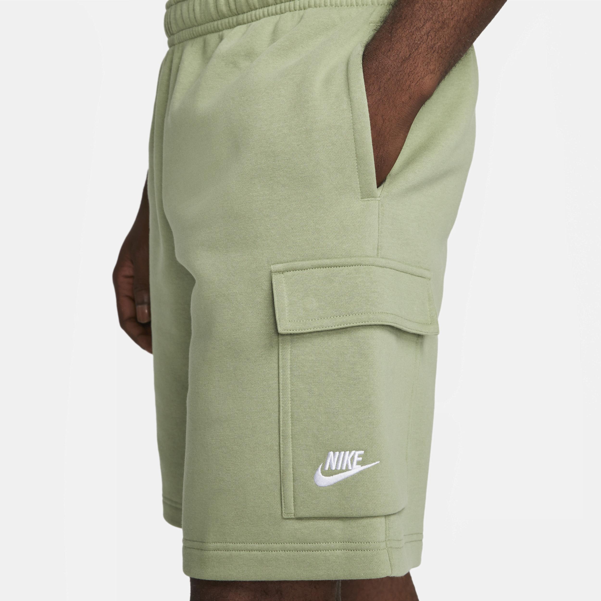 Nike Mens Cargo Club Shorts - Green/White Product Image