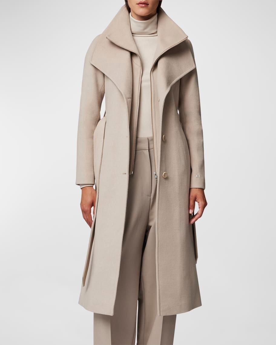 Womens Ilana Belted Wool Coat Product Image