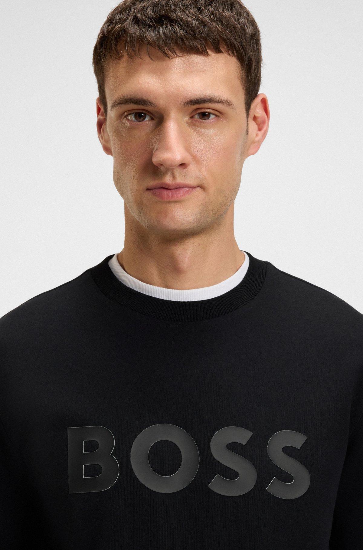 Stretch-cotton sweatshirt with sandwich logo Product Image