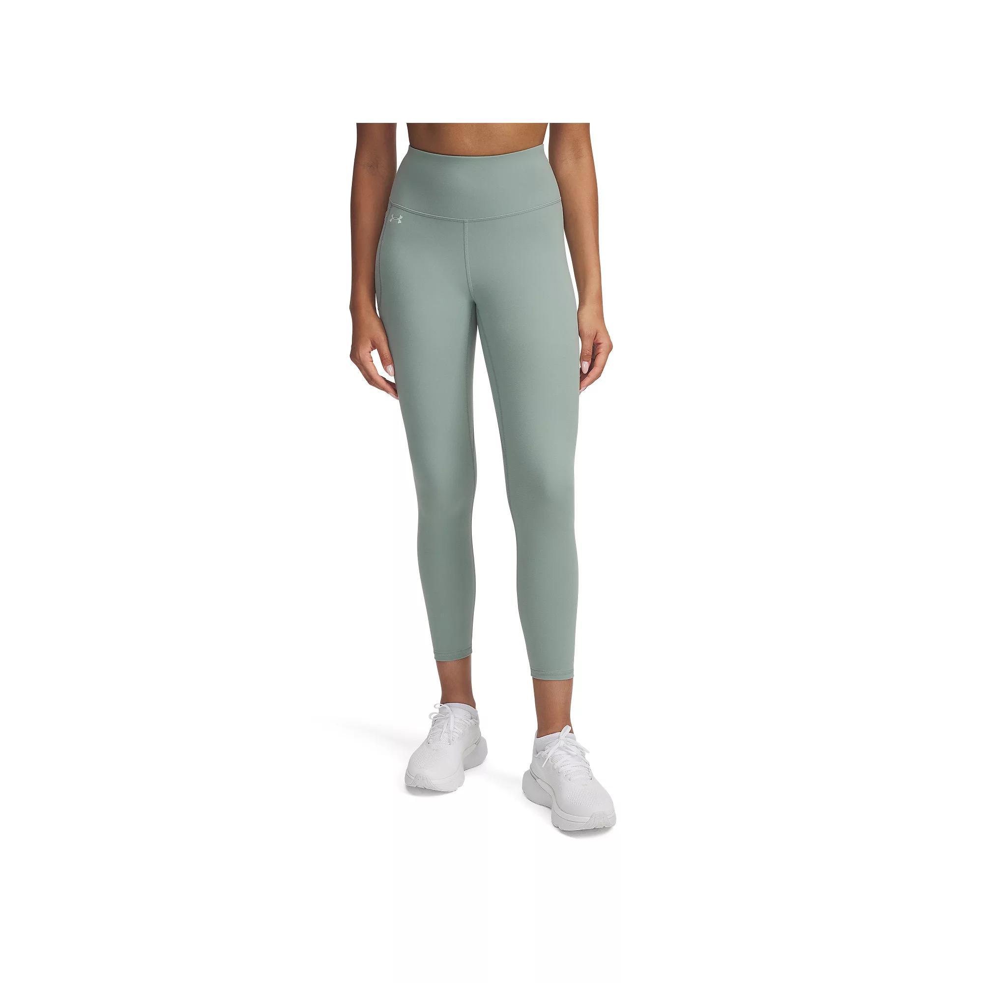 Women's Under Armour Motion High-Waisted 7/8 Ankle Leggings, Size: XL, Silica Green Product Image