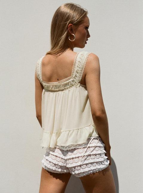 Eluisa Lace Top Cream Product Image