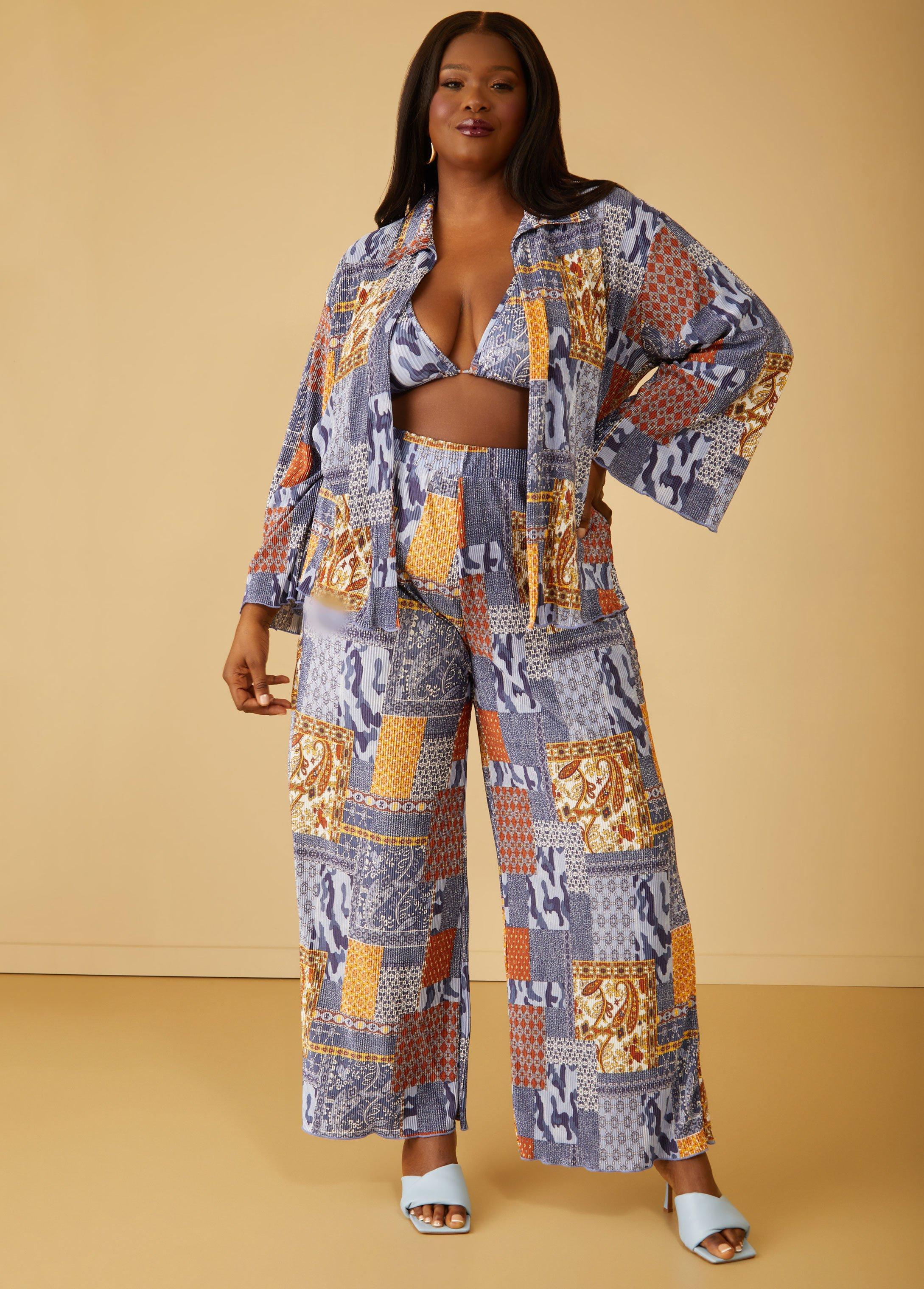 Printed Plisse Shirt Product Image