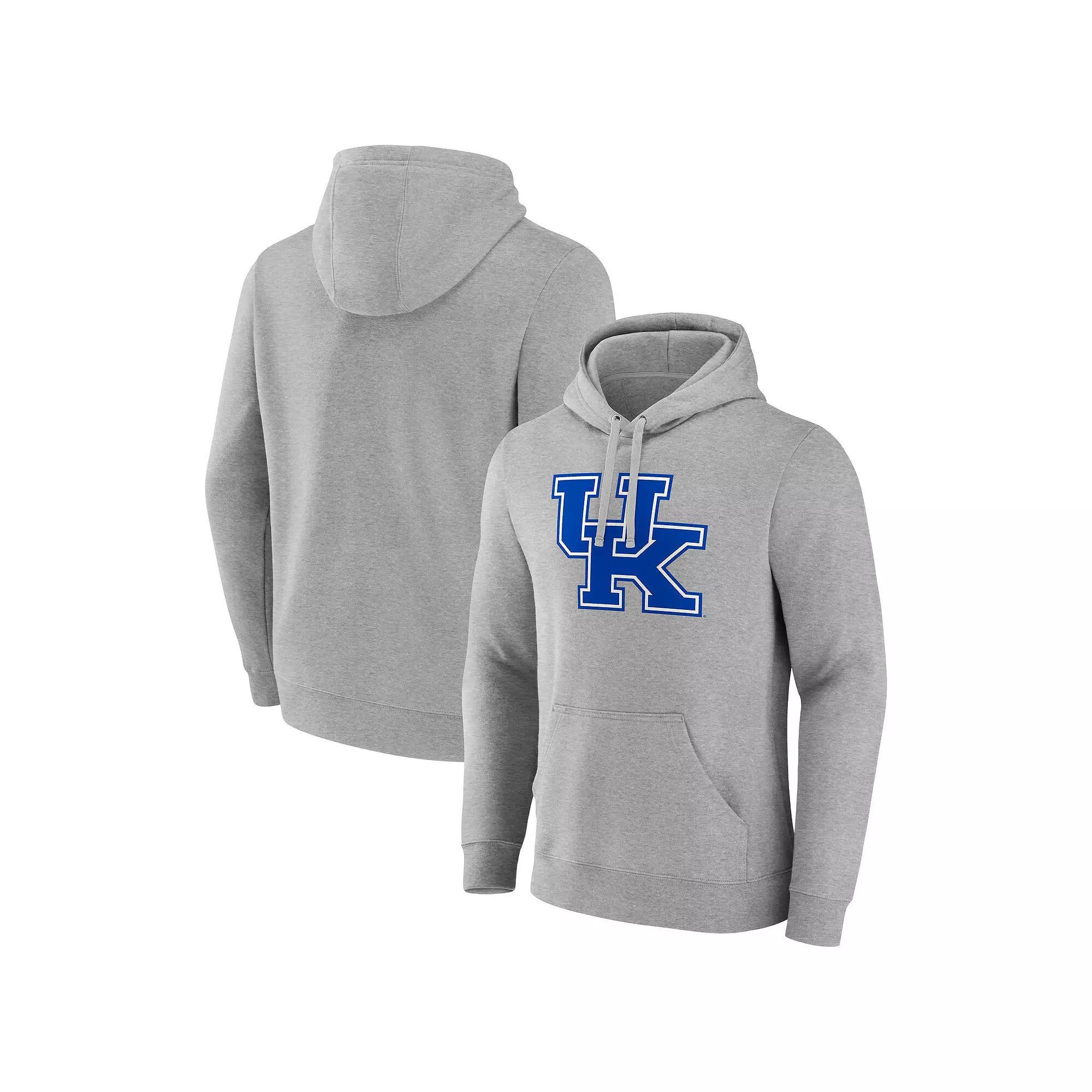 Mens Fanatics Gray Kentucky Wildcats Primary Logo Pullover Hoodie Product Image