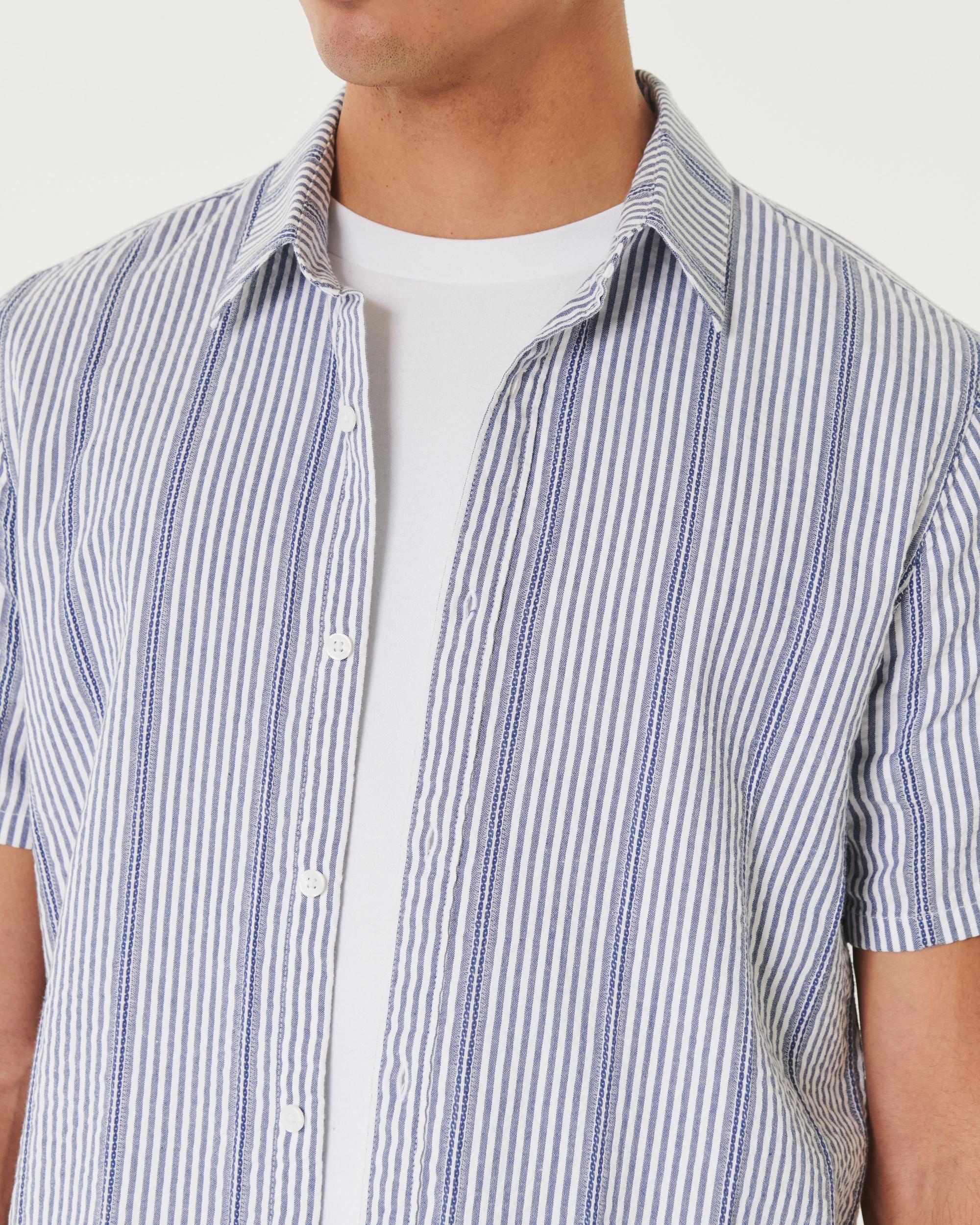 Short-Sleeve Striped Shirt Product Image