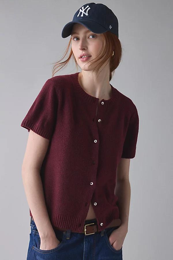 Kimchi Blue Rachel Short Sleeve Cardigan Womens at Urban Outfitters Product Image