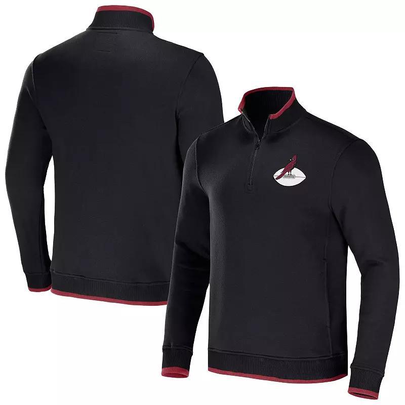 Men's NFL x Darius Rucker Collection by Fanatics Black Arizona Cardinals Logo Quarter-Zip Top, Size: 3XL Product Image