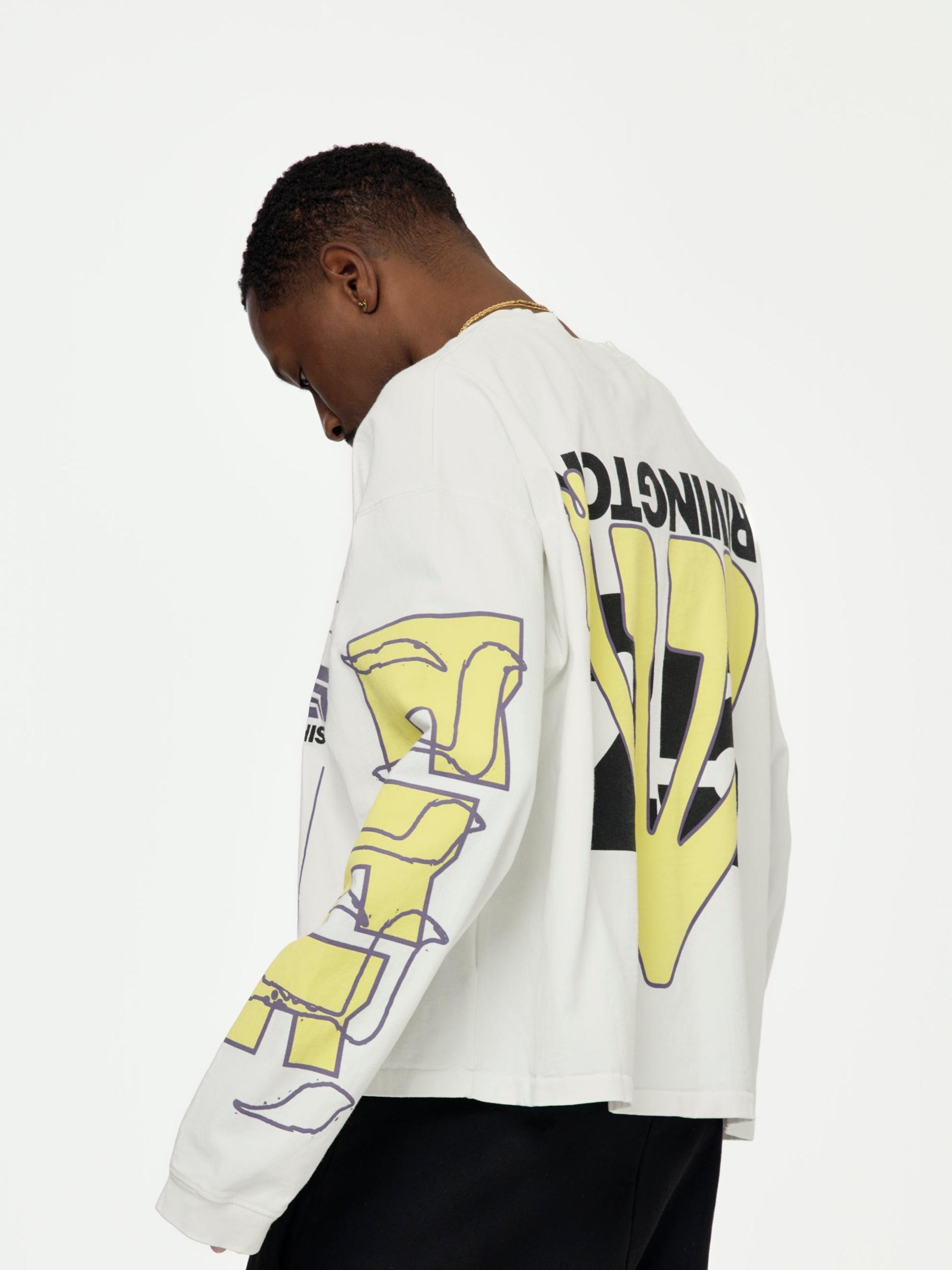 His Own Racing LS Tee (Optic White) Product Image