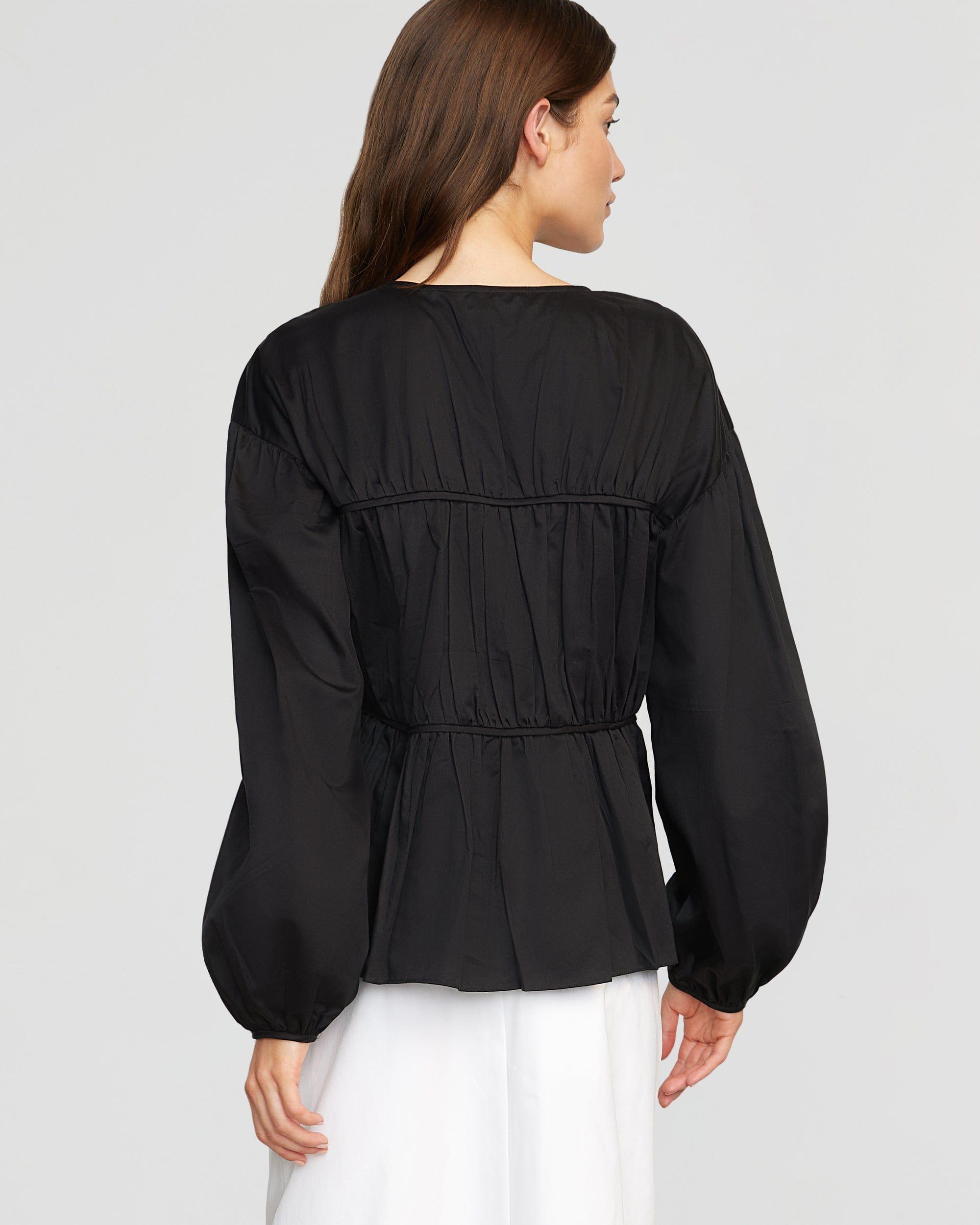 Hira Tie-Front Organic Cotton Blouse Product Image