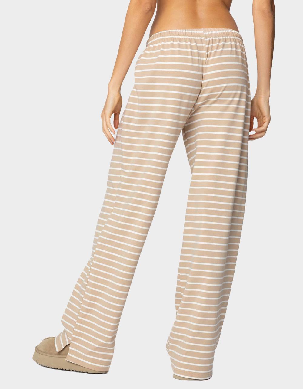 EDIKTED Jona Stripey Slit Pants Product Image
