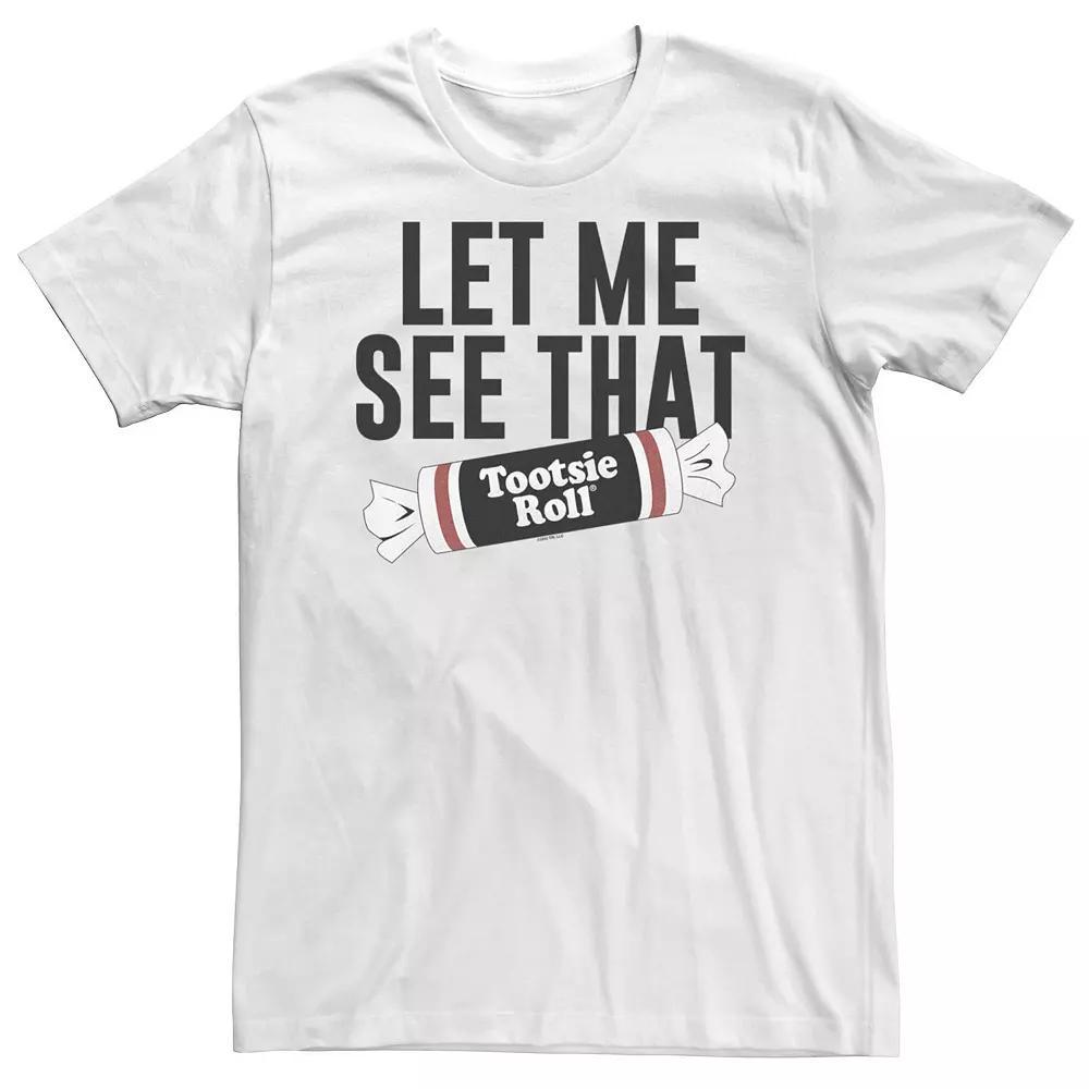 Big & Tall Tootsie Roll Let Me See That Tee, Men's, Size: XXL Tall, White Product Image