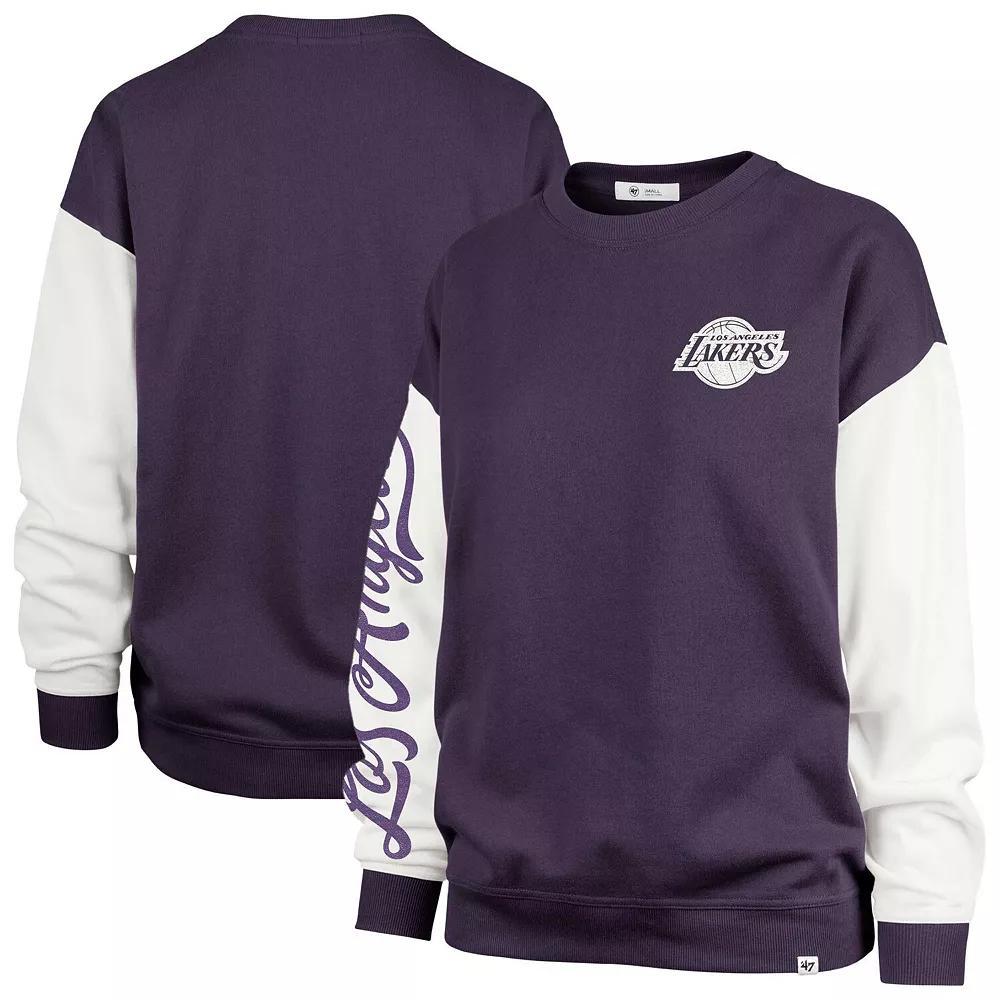 Women's '47 Royal Golden State Warriors Plus Size Rise Andie Pullover Sweatshirt, Size: 3XL, Blue Product Image