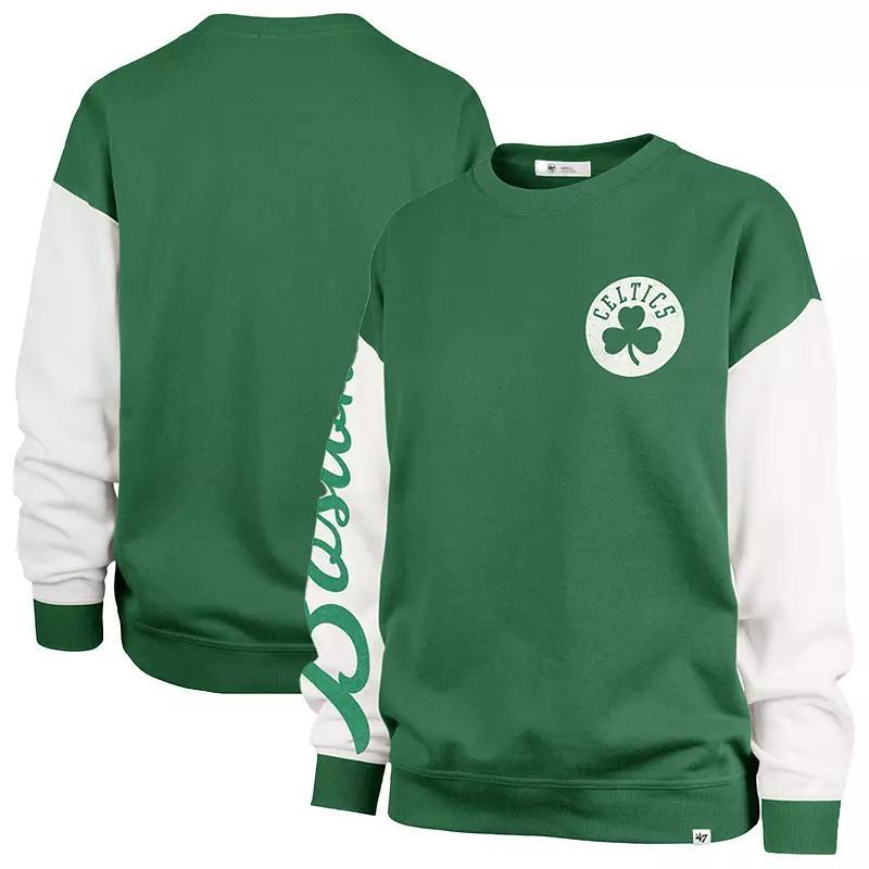 Women's '47 Kelly Green Boston Celtics Plus Size Oversized Rise Andie Pullover Sweatshirt, Size: 4XL Product Image