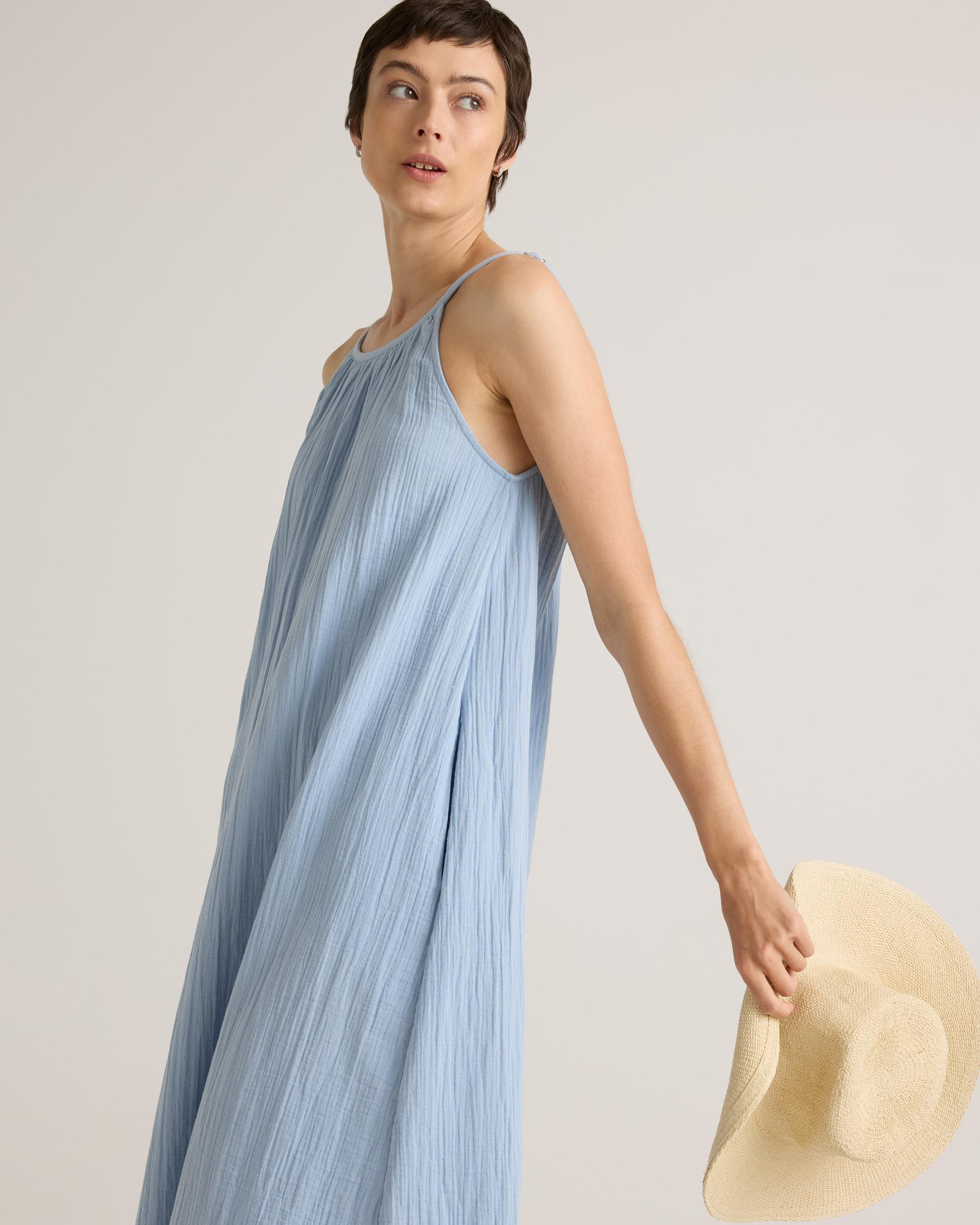 Quince | Women's Gauze Sleeveless Maxi Dress Size XS, Organic Cotton Product Image