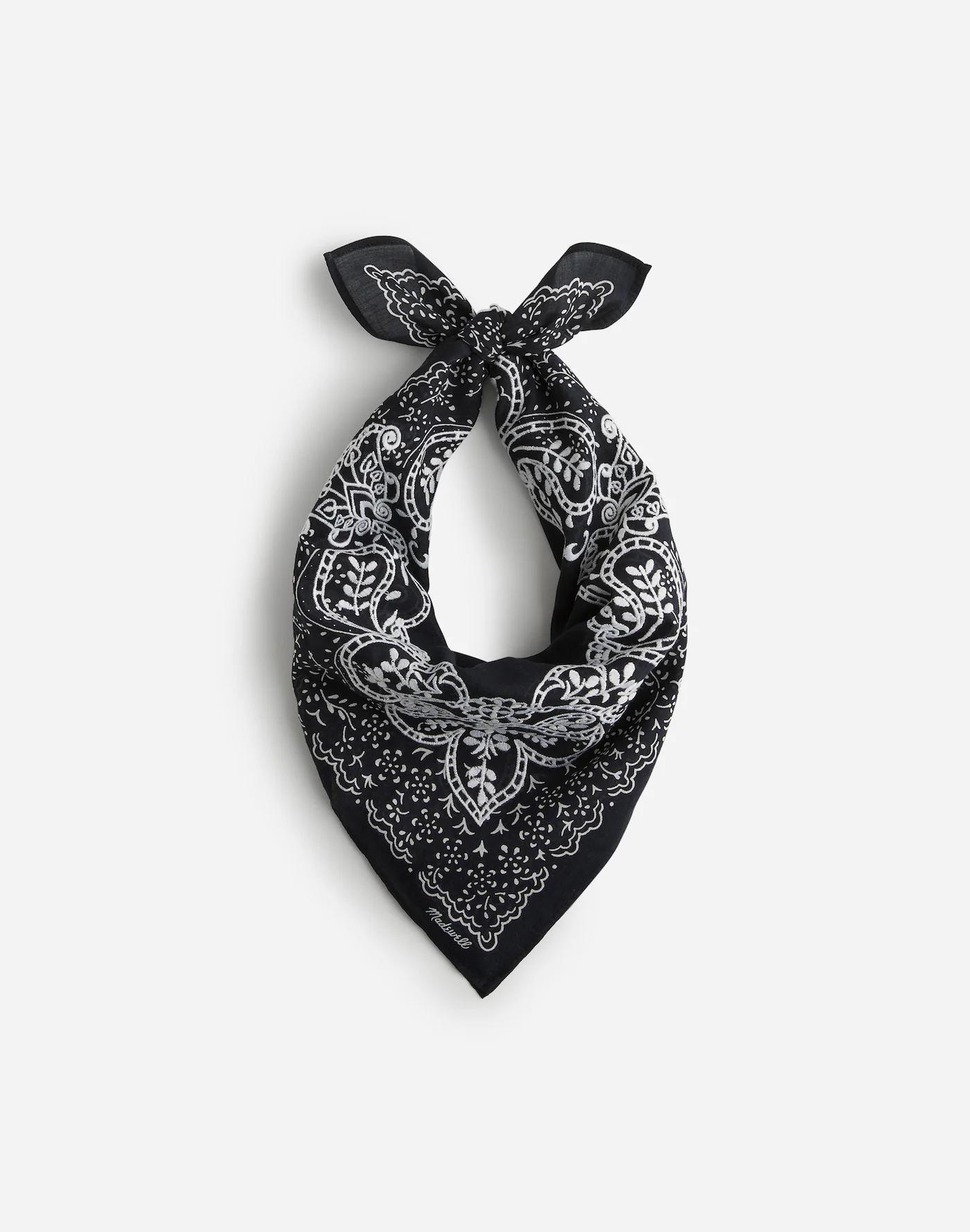 Embroidered Cotton Bandana Product Image