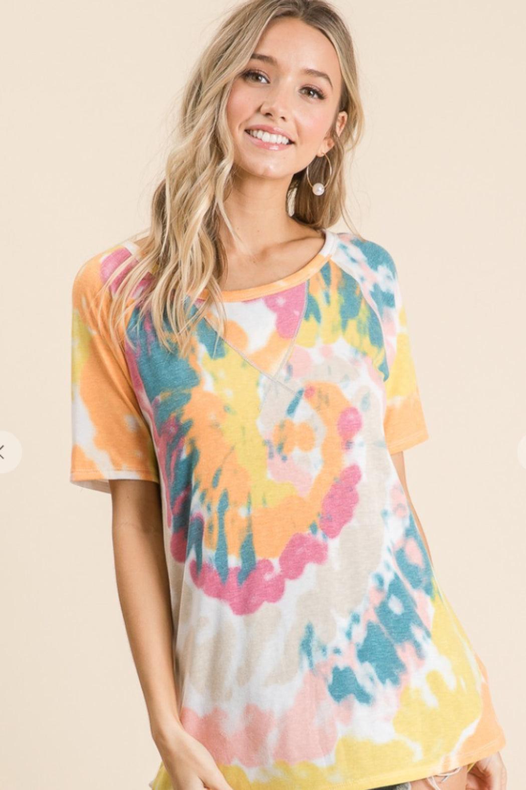 Tidal Wave Tie Dye Top Product Image