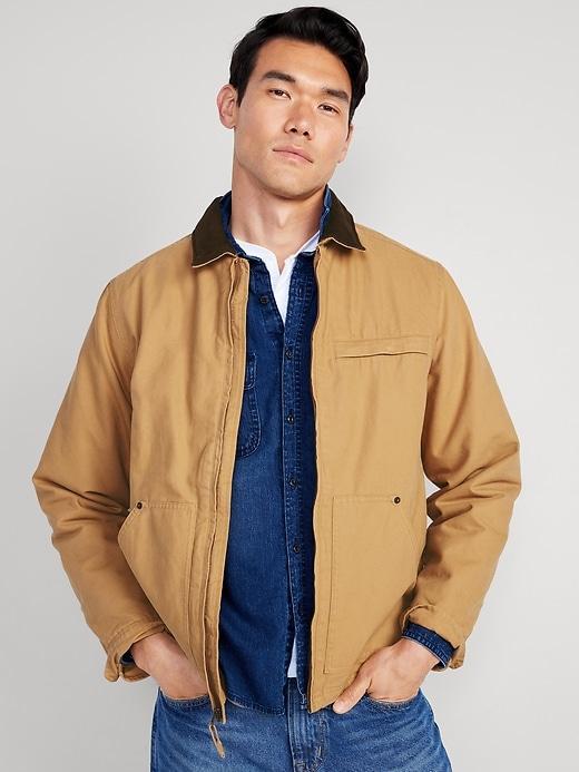 Cozy-Lined Canvas Barn Coat Product Image