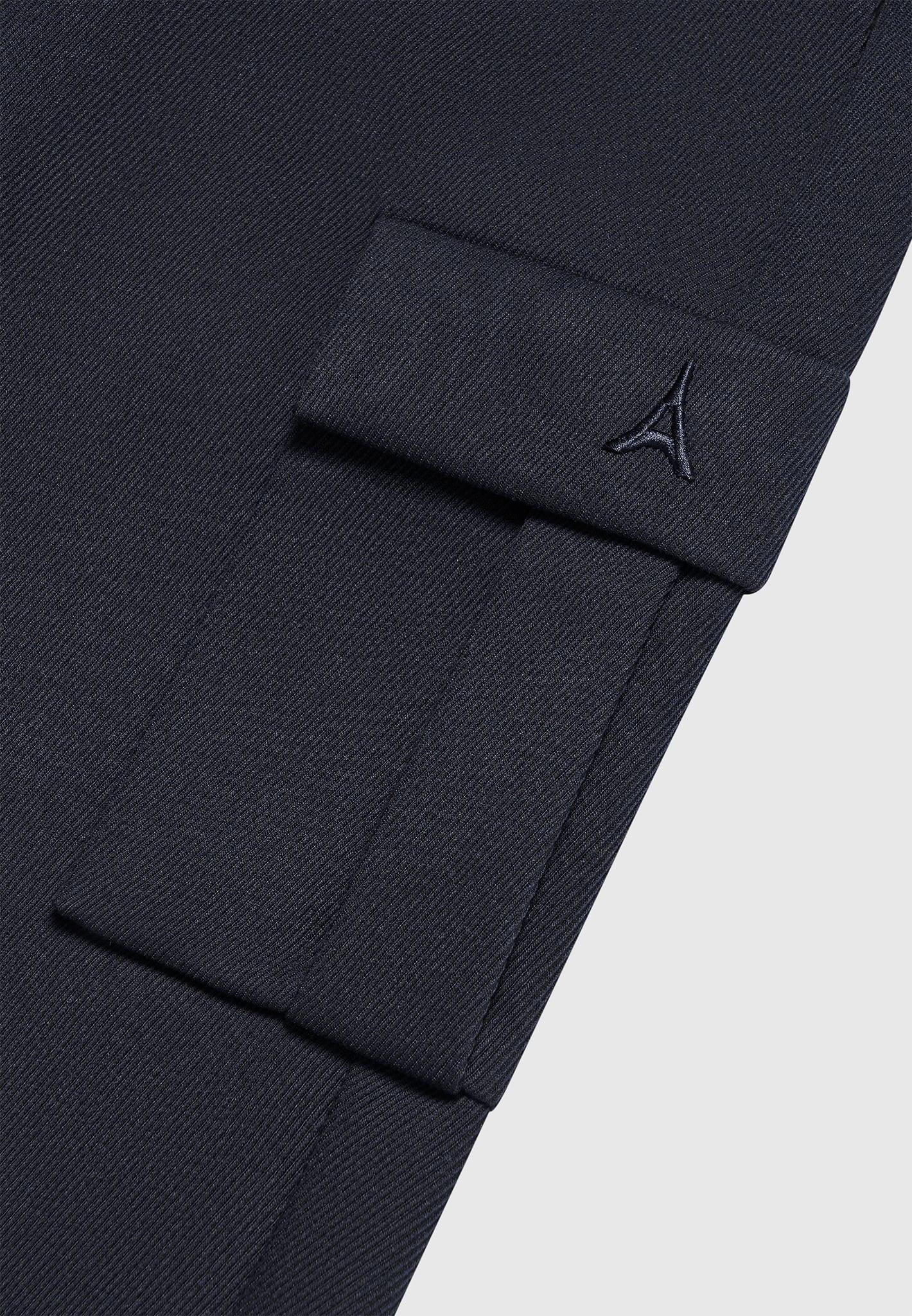 Twill Cargo Regular Fit Pants - Navy Male Product Image