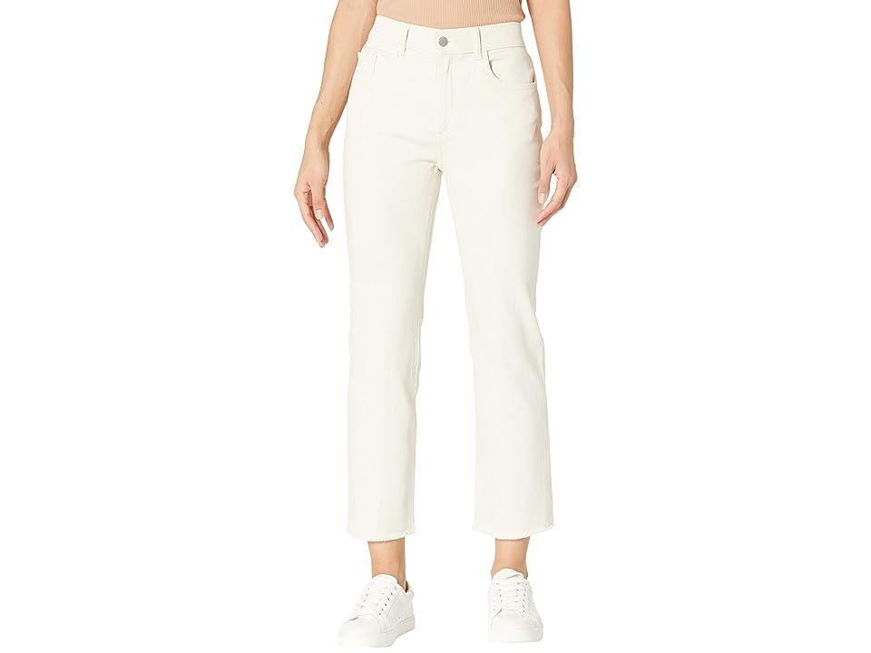 DL1961 Patti High Rise Straight Jeans in Ecru Product Image