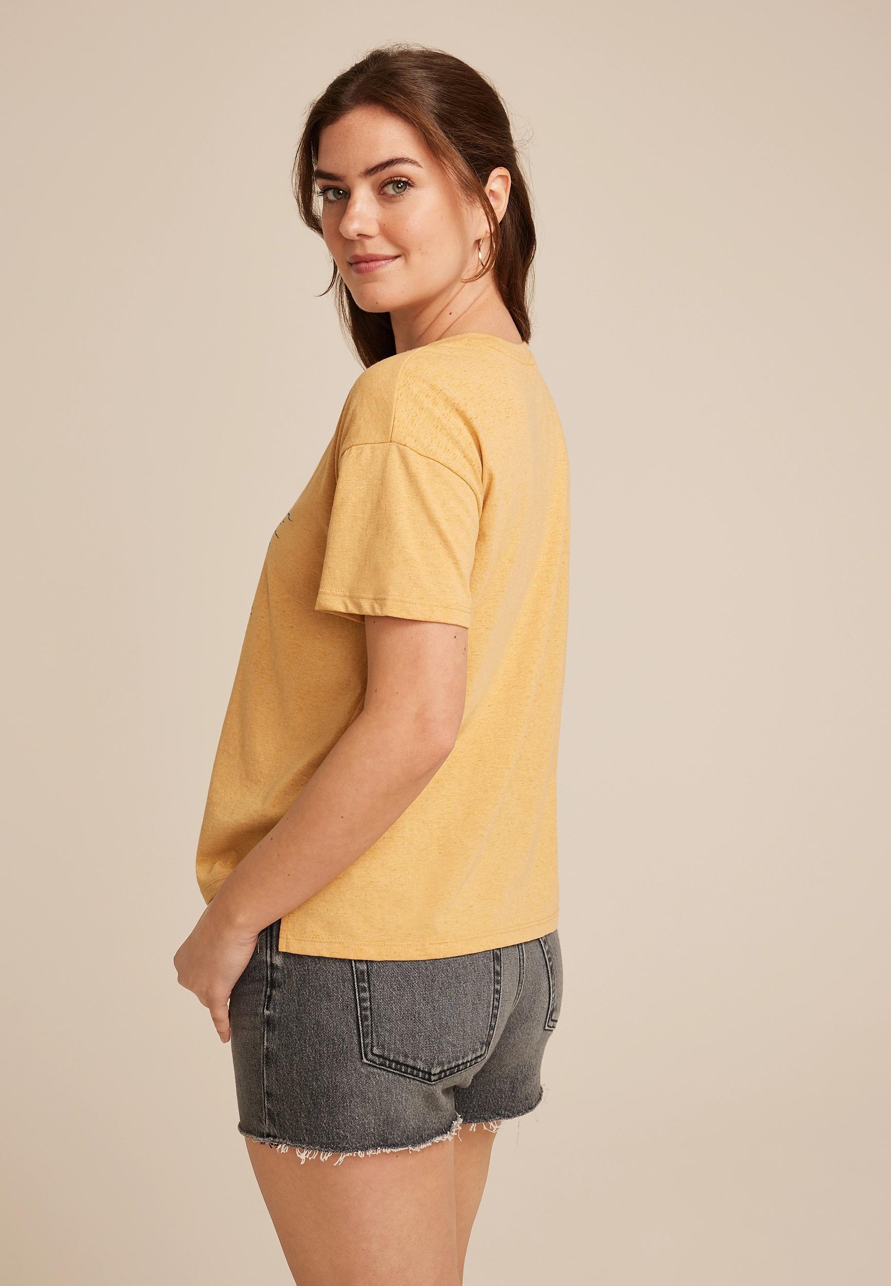 Maurices Womens X Large Size Peanuts Just Chilling Relaxed Fit Graphic Tee Product Image