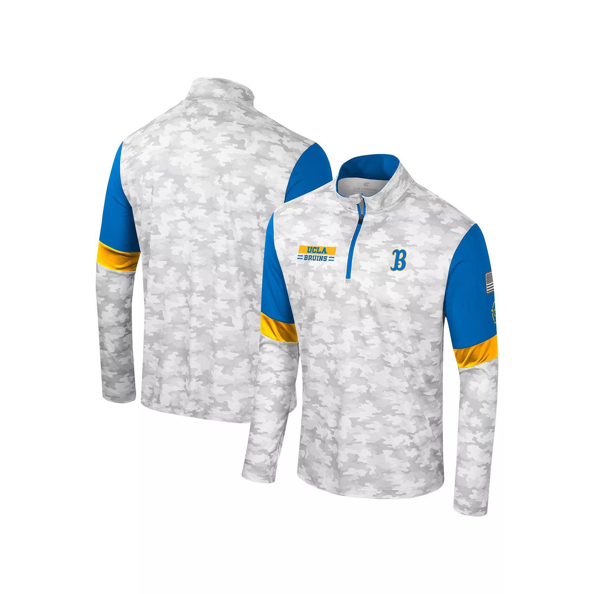 Men's Colosseum  Camo UCLA Bruins OHT Military Appreciation Tomahawk Quarter-Zip Windshirt, Size: Large, Green Product Image