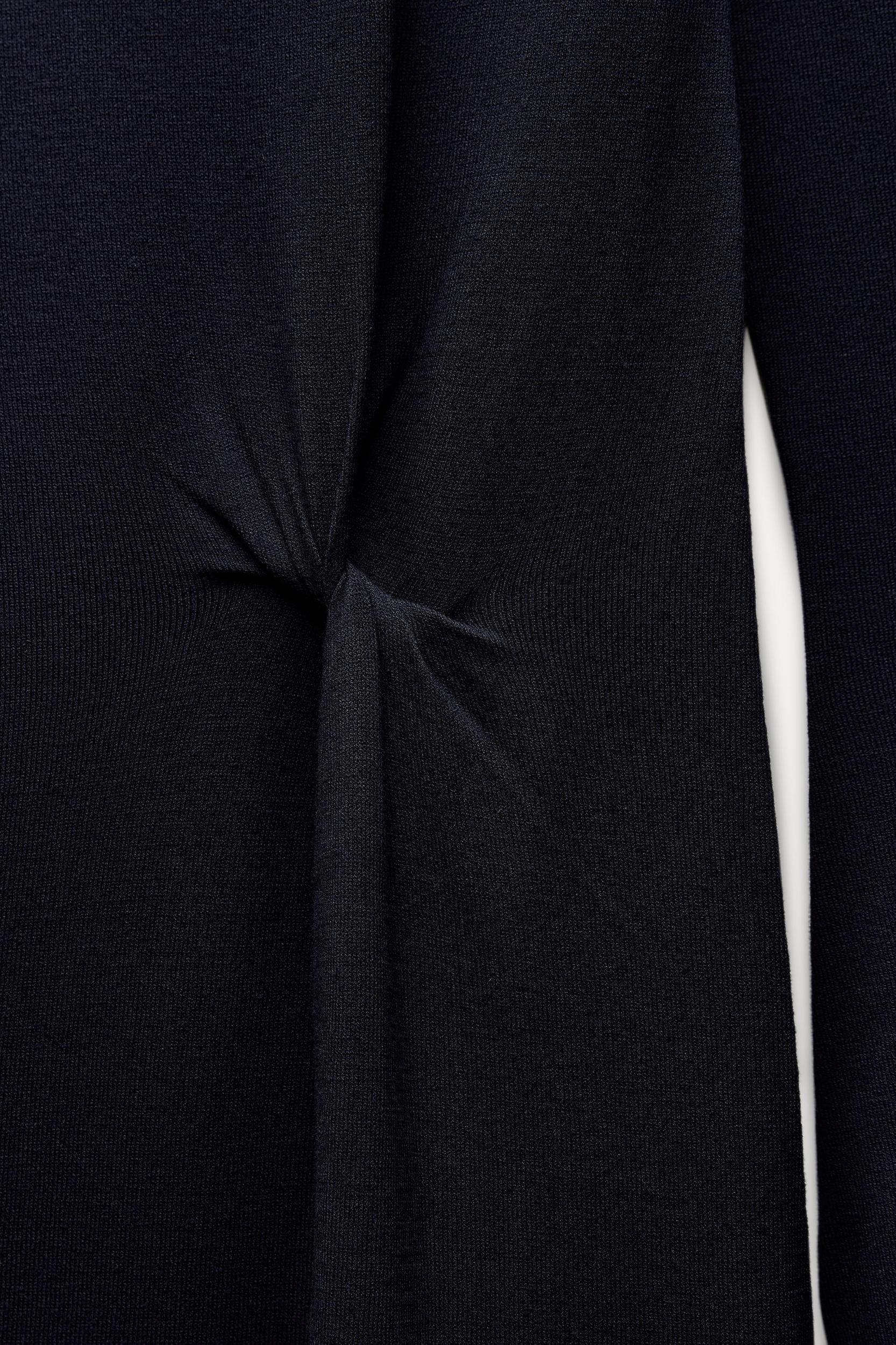 KNOTTED LONG KNIT DRESS Product Image
