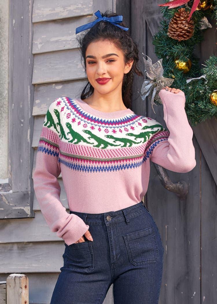 Retro Charm Raglan Sweater Product Image