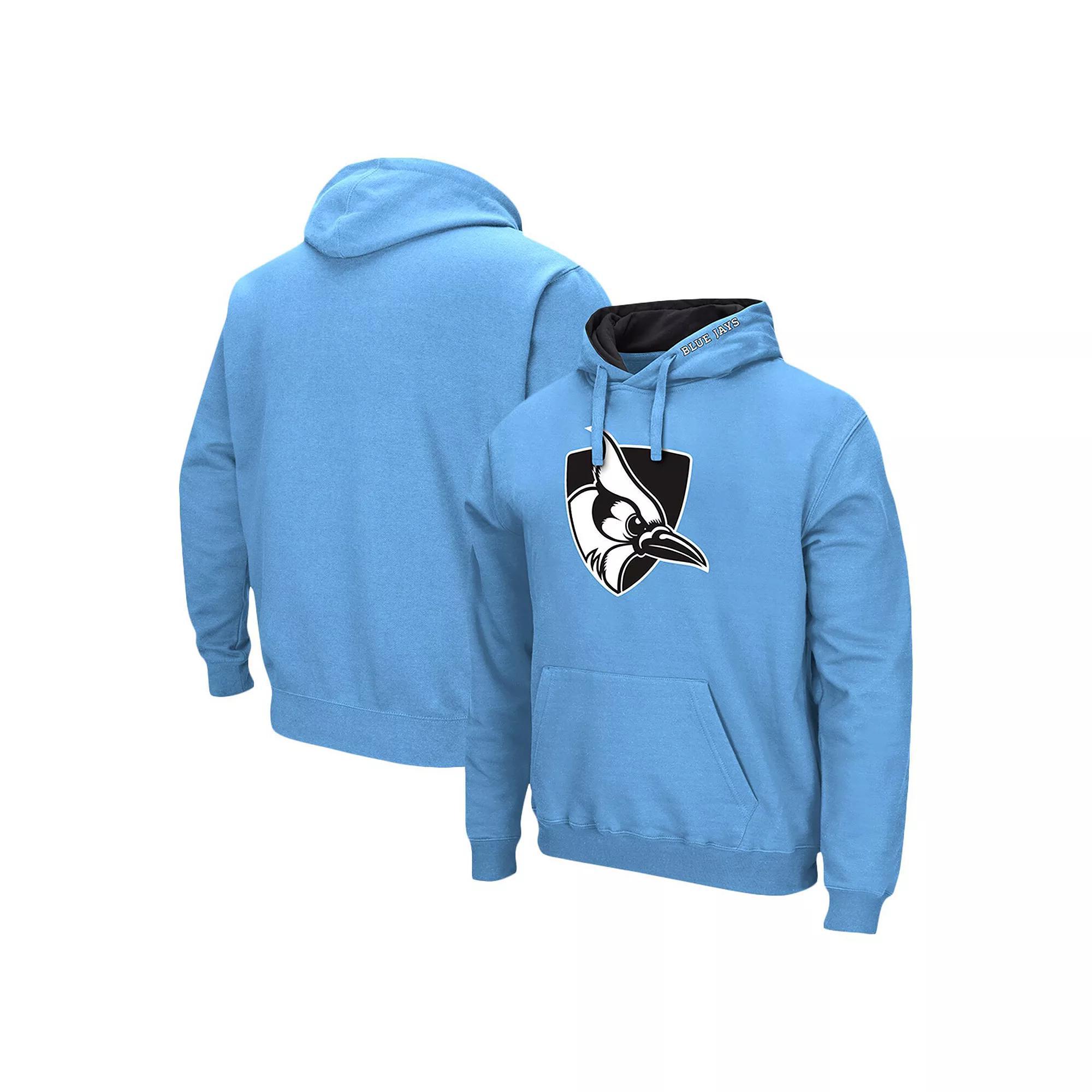 Men's Colosseum Light Blue Johns Hopkins Blue Jays Arch & Logo 3.0 Pullover Hoodie, Size: XL, Nc2 Light Product Image